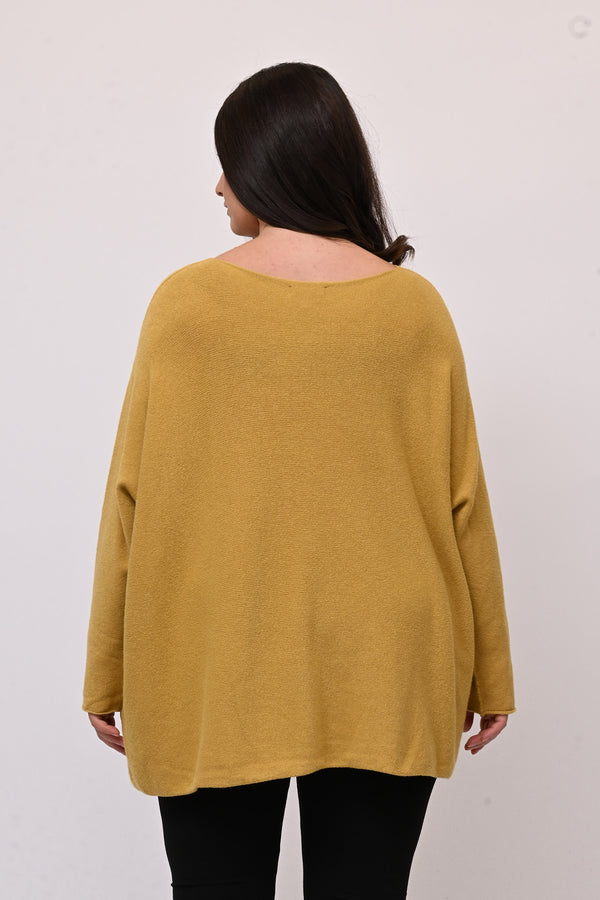 Pull scatoletta calda viscosa - Senape