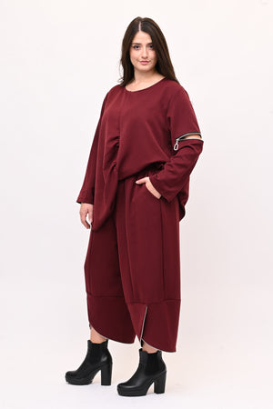 Completo doppia zip - Vino