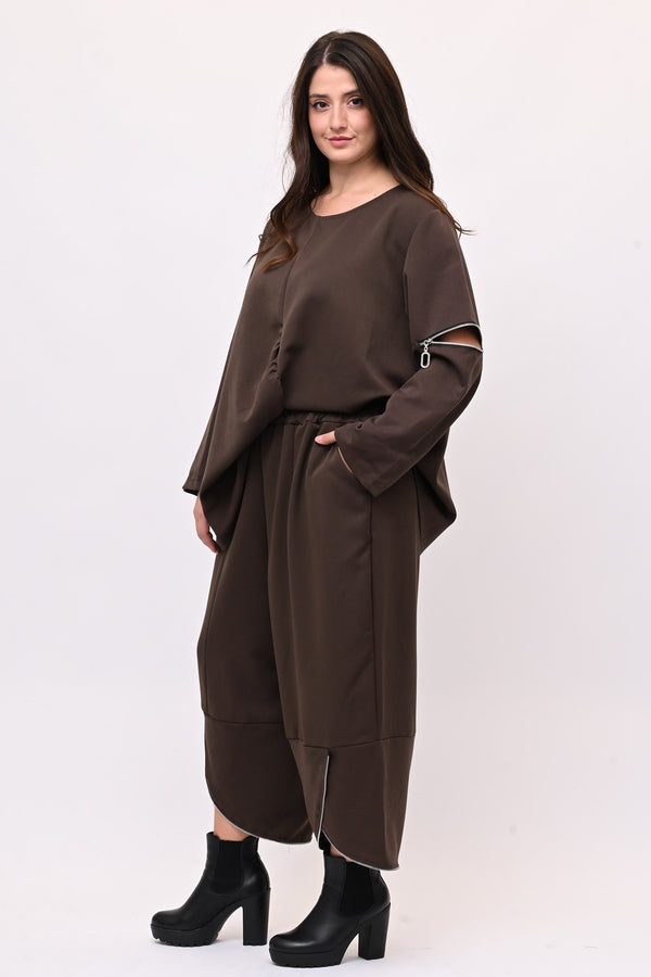 Completo doppia zip - Moro