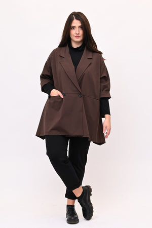 Giacca doppio petto over - Moro