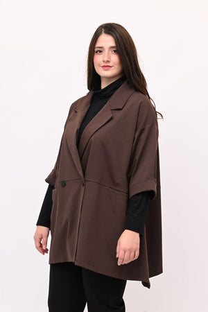 Giacca doppio petto over - Moro