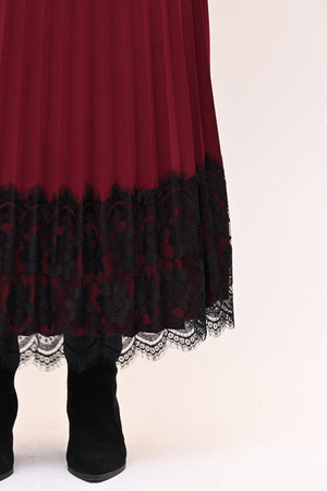 Gonna plisse pizzo - Vino