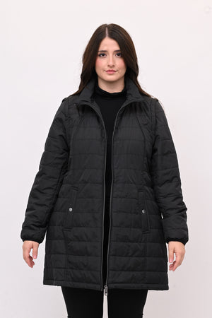 Piumino 3/4 doppio - Verde militare