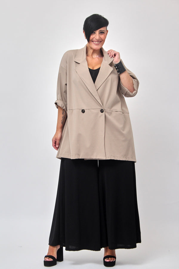 Giacca doppio petto - Cemento