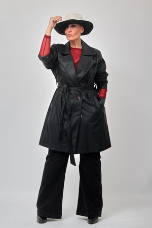 Giacca 3/4 ecopelle - Nero