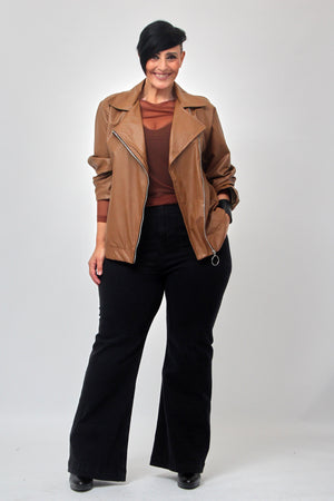 Chiodo ecopelle - Caffè