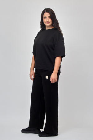 Completo crop neoprene - Nero