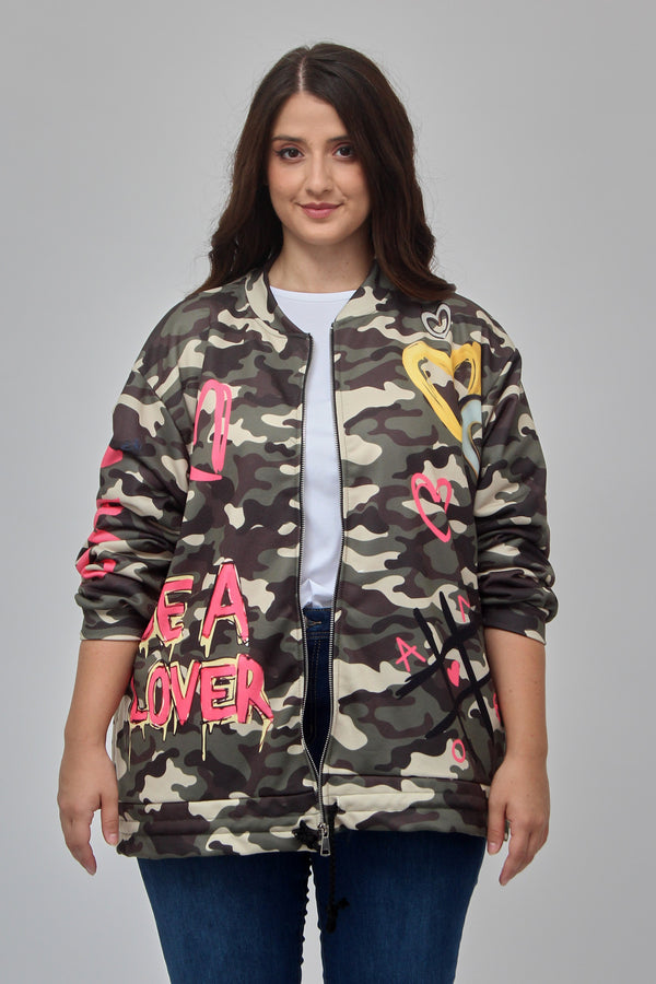 Bomber mimetico - Mimetico chiaro