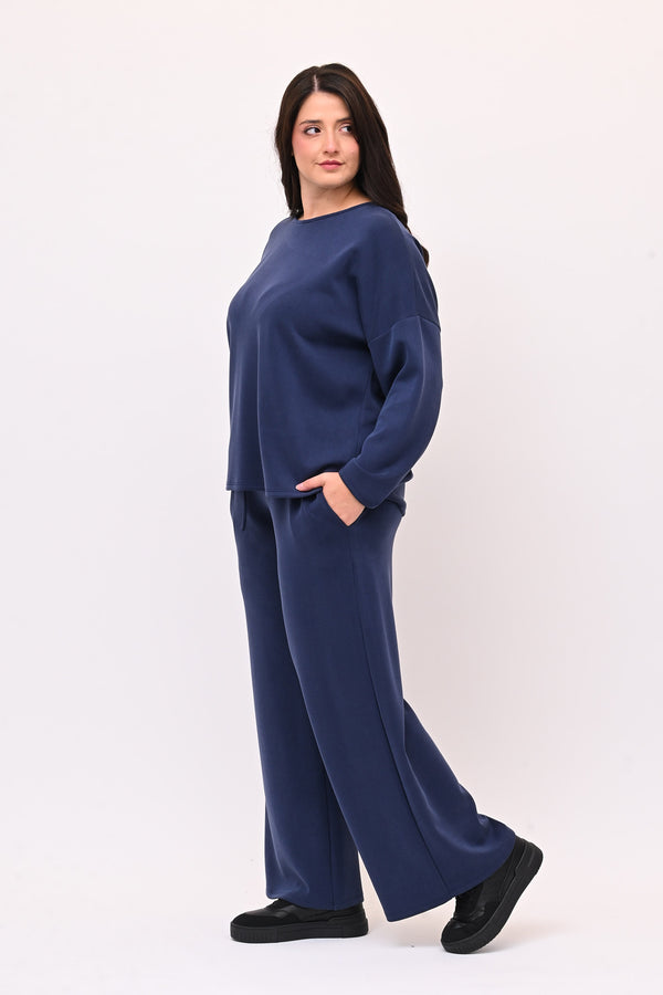 Tuta neoprene over - Blu