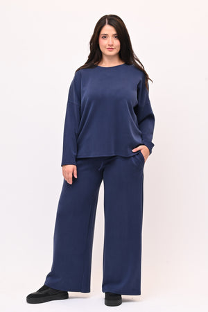 Tuta neoprene over - Blu