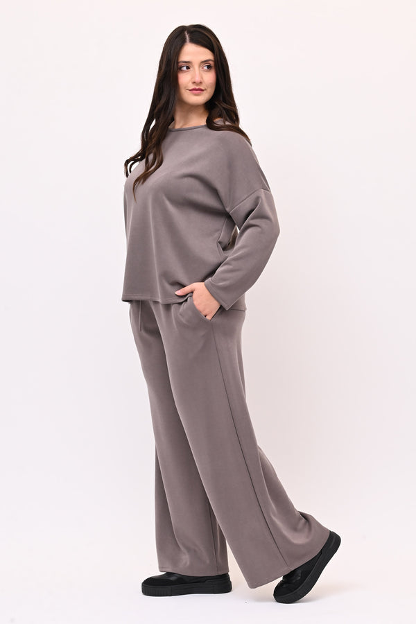 Tuta neoprene over - Grigio