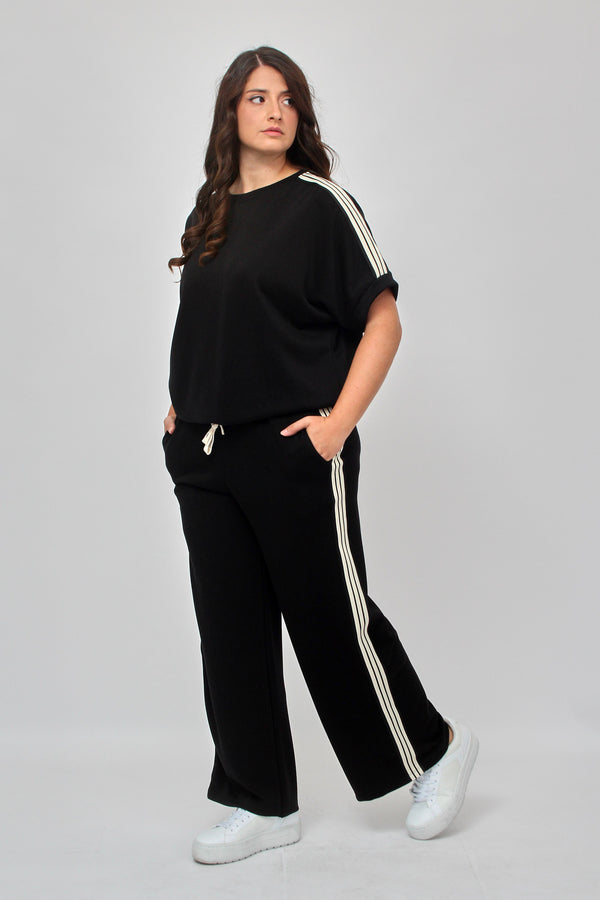 Tuta inserto sport - Nero