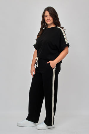 Tuta inserto sport - Nero