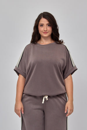 Tuta inserto sport - Grigio