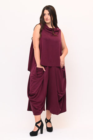 Completo gilet neoprene - Vino