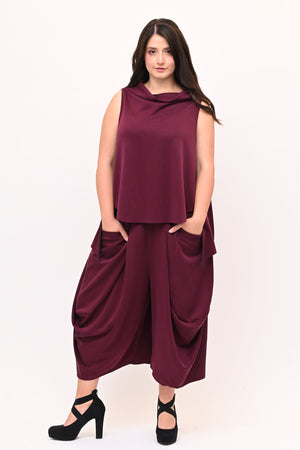 Completo gilet neoprene - Vino