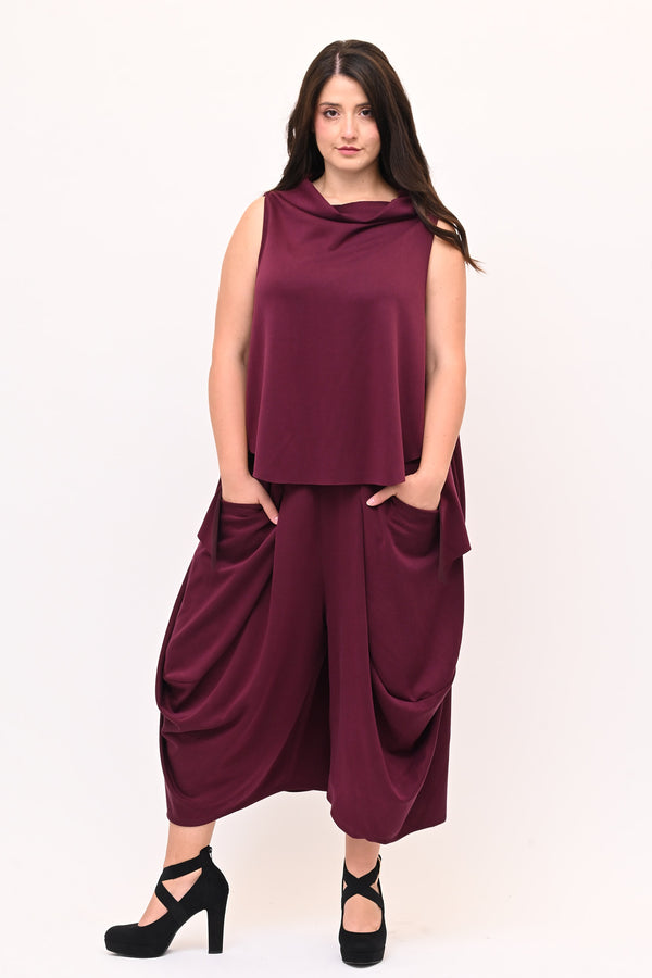 Completo gilet neoprene - Vino