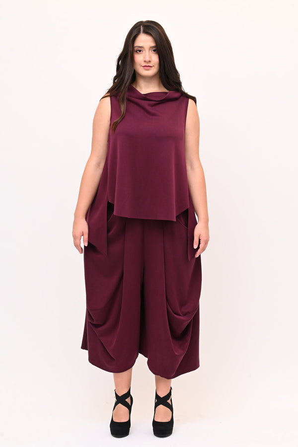 Completo gilet neoprene - Vino