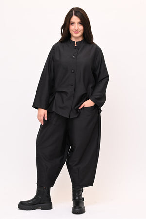 Completo Osaka shantung - Nero