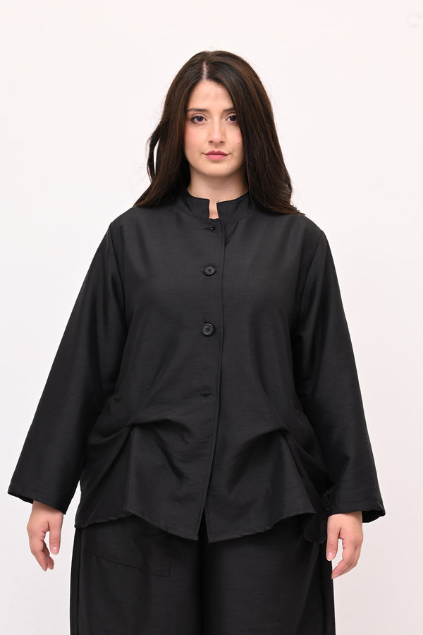 Completo Osaka shantung - Nero