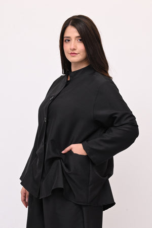 Completo Osaka shantung - Nero