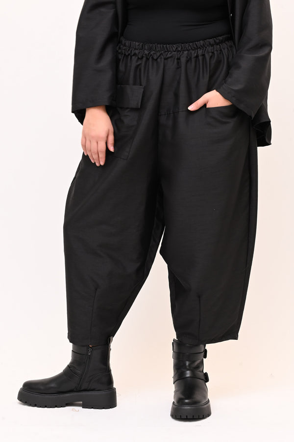 Completo Osaka shantung - Nero