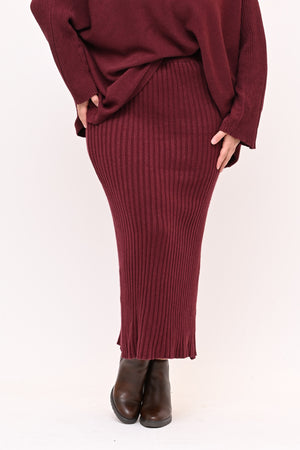 Completo gonna coste calda viscosa - Vino