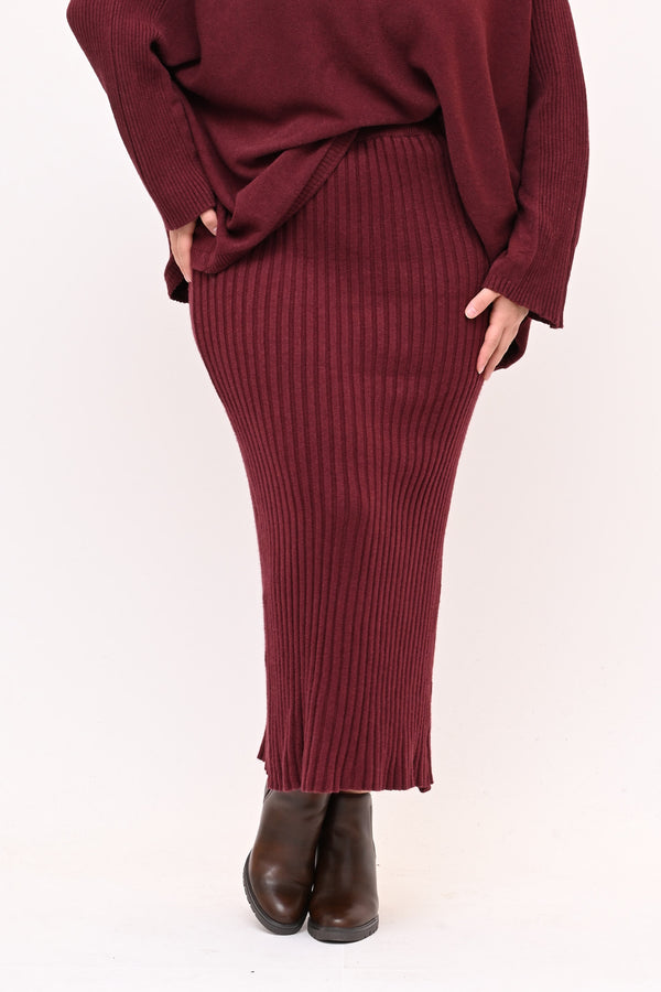 Completo gonna coste calda viscosa - Vino