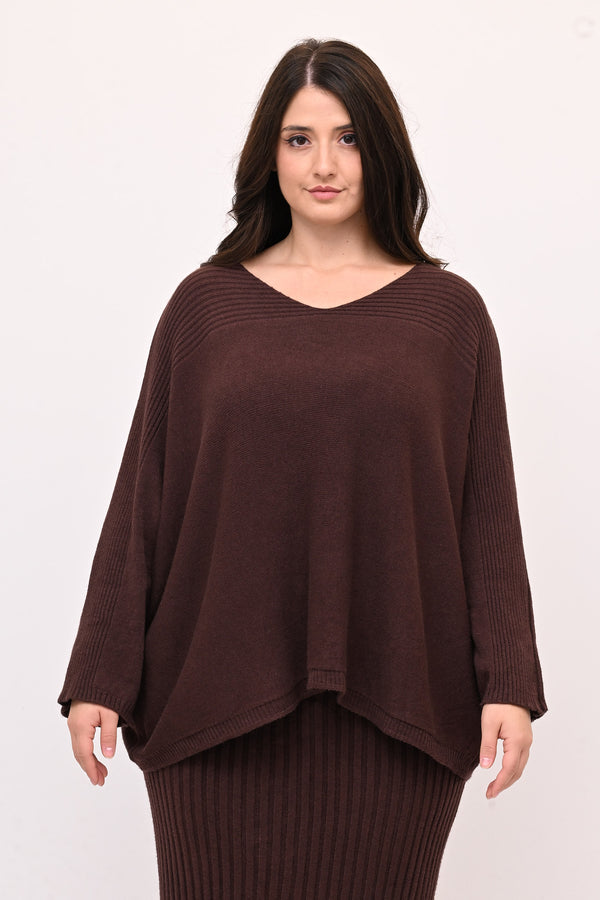 Completo gonna coste calda viscosa - Moro