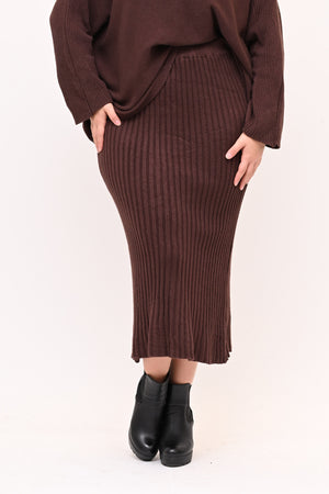 Completo gonna coste calda viscosa - Moro