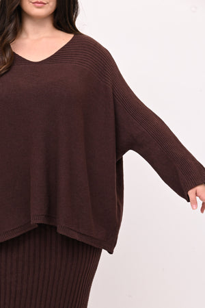 Completo gonna coste calda viscosa - Moro