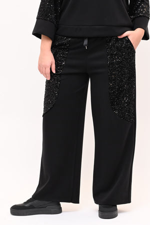 Tuta paillettes scuba - Nero