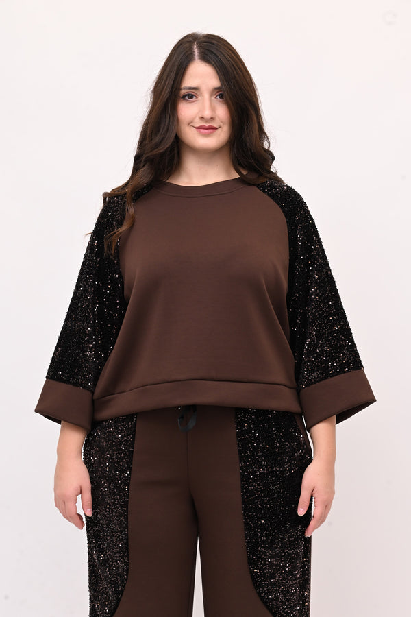 Tuta paillettes scuba - Moro