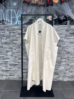 Cappotto over tasche - Bianco