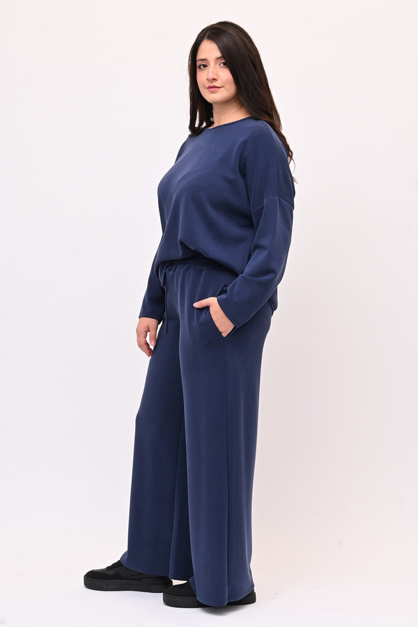 Tuta neoprene over - Blu