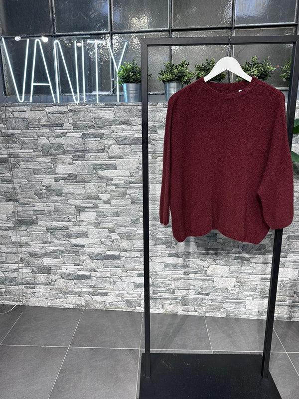 Pull Alpaka elastico - Sangria