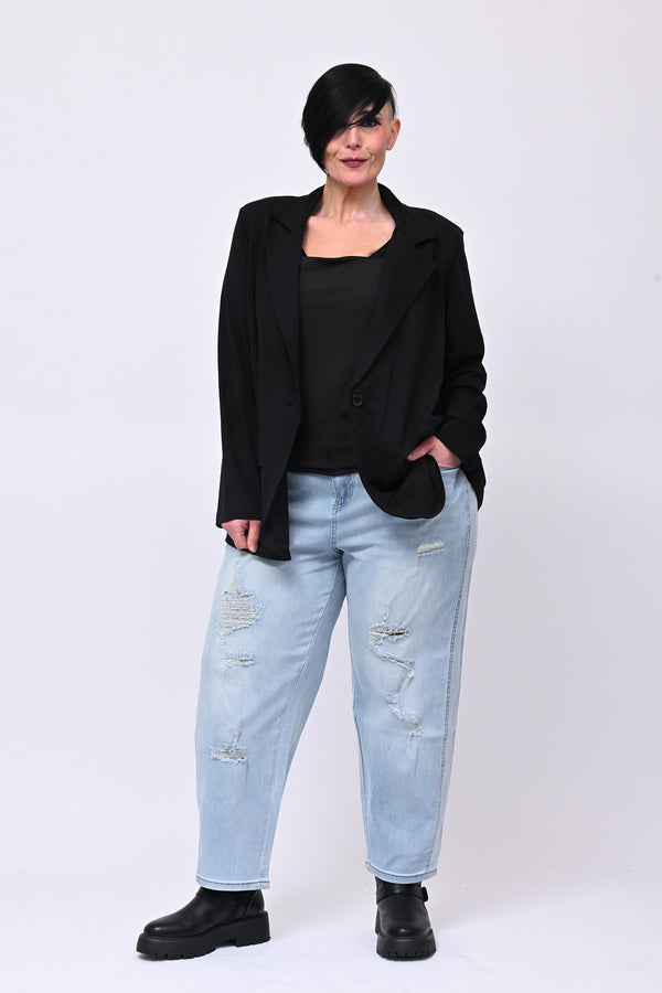 Giacca felpa tasche - Nero