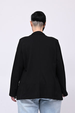 Giacca felpa tasche - Nero