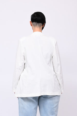 Giacca felpa tasche - Bianco