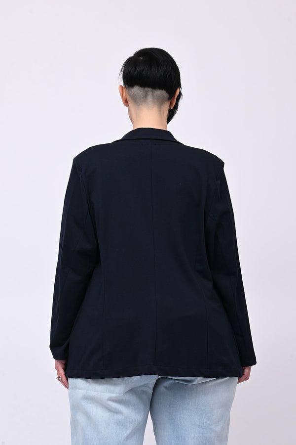 Giacca felpa tasche - Blu