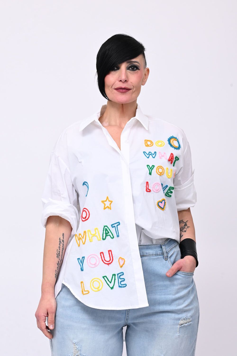 Camicia YOU LOVE - Bianco