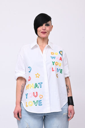 Camicia YOU LOVE - Bianco