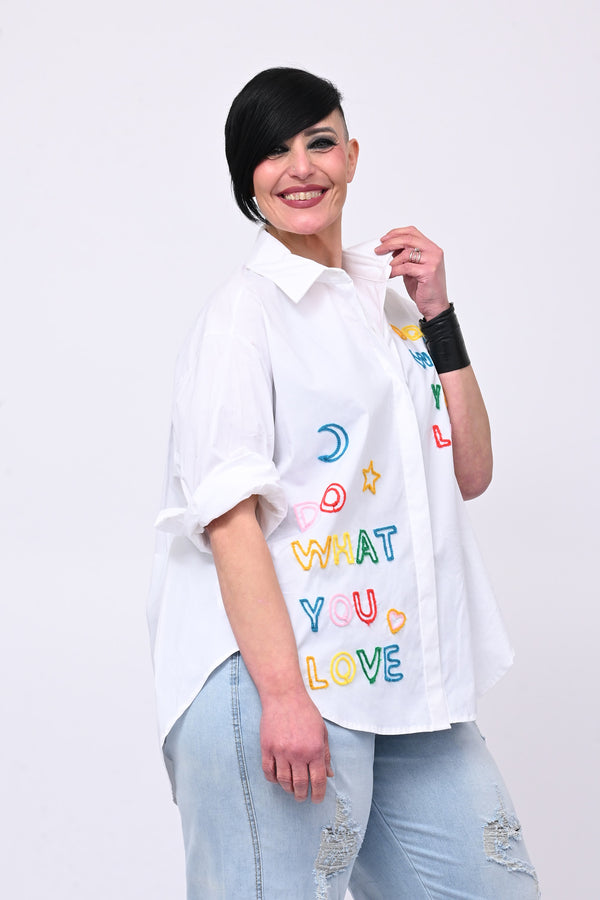 Camicia YOU LOVE - Bianco