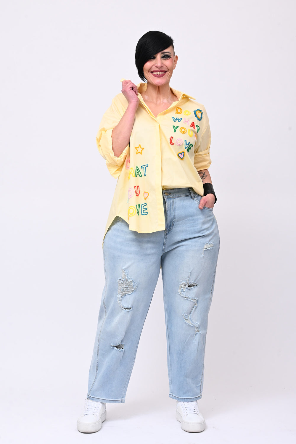 Camicia YOU LOVE - Giallo