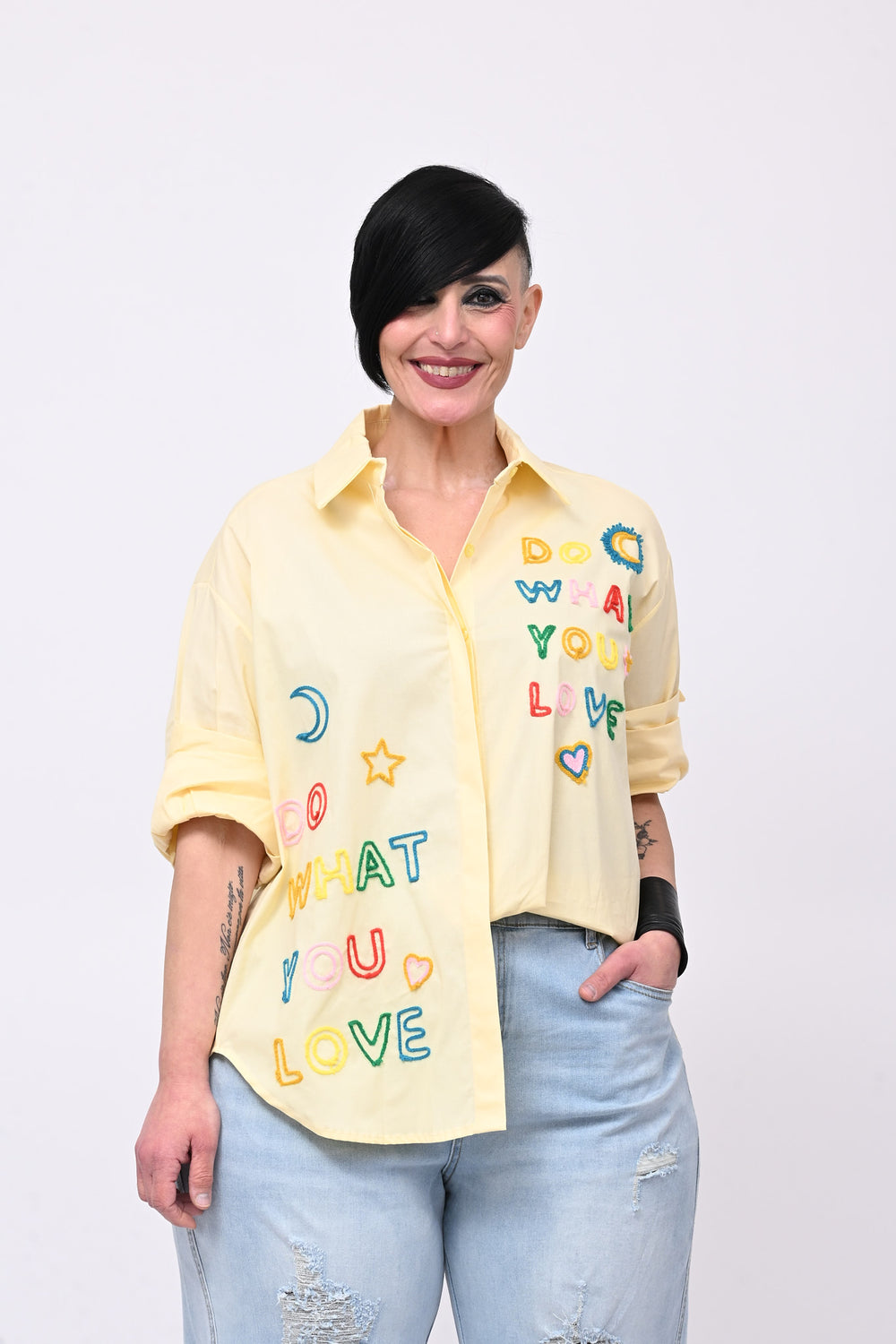 Camicia YOU LOVE - Giallo