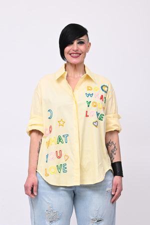 Camicia YOU LOVE - Giallo