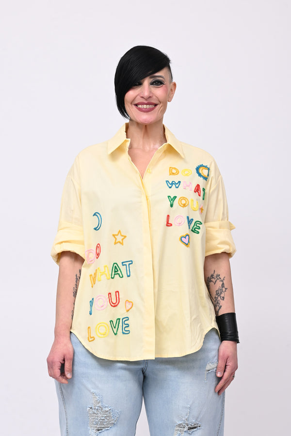 Camicia YOU LOVE - Giallo