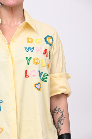 Camicia YOU LOVE - Giallo