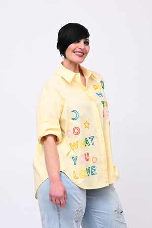 Camicia YOU LOVE - Giallo