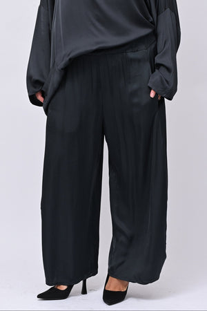 Pantalone raso baloon - Piombo